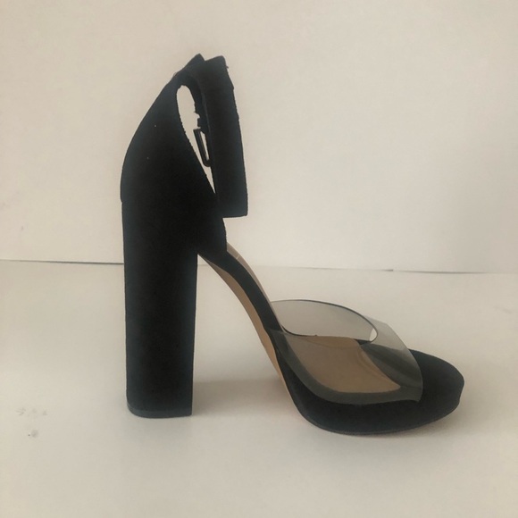 - Rachel Zoe 
Suede Platform Block Hells Sandals size 7 - Picture 9 of 9